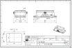 5617-2 Han 10B Base Panel for central lever HARTING 09 30 010 0381 2D Dimensions