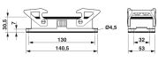 6057-2 Housing - HC-EVO-B24-BWD-PLRBK 2D Dimensions