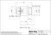 6503-2 HSK-C50 - ER 32 x 075H Toolholder Balanced Nut 2D Dimensions