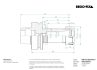 5816-3 HSK-F63 ER 25 x 100H Toolholder Balanced Nut 2D Dimensions