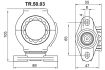 IGUS E-chain triflex R Series TR.50.03 with strain relief swivel bearing