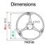 4381-4 IGUS E-chain triflex R Series TRCF.85.135.0 Dimensions