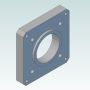 Input Flange NEMA34 Stepper for DCNC-RAG-F70