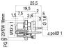 IPS Panel Connector M12 Female RKHL 4S 5.5