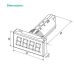 148-11 ITP14-G Universal Process Indicator 02-10 V or 04-20 mA GREEN 2D Dimensions