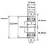 LFR 5201-12-2Z 12x35x15.9 Double row 12mm groove