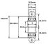 4388-2 LFR 5204-20-2Z 20x52x20.6 Double row 16mm groove 2D Dimensions