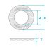 M10 Nord-Lock SP Washer with Delta Protekt enlarged outer diameter