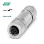 M12 4-pole Straight Female Shielded Network Connector (1424683)