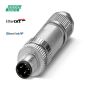 M12 4-pole Straight Male Shielded Network Connector (1424682)