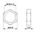 M12 8-pole 12-pole Panel Nut M16 - 1504097