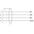 M12-S Power 3PE Cable L3000mm FEMALE Shielded with Openend