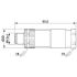 4965-2 M12-S Power 3PEMale Circular Cable Connector Dimensions