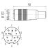 M16 12-pole Straight Female Connector