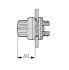 M22-WR4 4-Way Changeover switch RMQ-TitanRotary headmaintained4positions279419