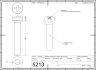 5213-2 M3x25 Bolt DIN-7985 ISO7045H 2D Dimensions