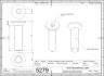 5279-2 M5x20 - A2-70 DIN7991 ISO10642 Hexagon socket 2D Dimensions