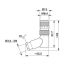 5304-2 M8 3-pole Angle Female Connector 1407582 2D Dimensions