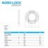 M8 Nord-Lock SP Washer with Delta Protekt enlarged outer diameter