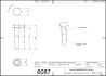 6087-3 M8x35 Bolt Hexagonal DIN-931_ISO-4014 2D Dimensions