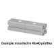 5868-3 MayTec Profile extension connector for E-slot profile group 40