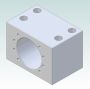 MGD40 Round to Square Adapter for DIN type ballnuts