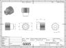 6885-2 Module 2 Pinion with 14 teeth 2D Dimensions