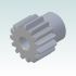 487-1 Module 2 Gear with 15 teeth 3D Render