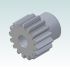 6881-1 Module 2 Pinion with 16 teeth 3D render