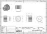 6881-2 Module 2 Pinion with 16 teeth 2D dimensions