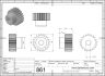 861-2 Module 2 Pinion with 21 teeth 2D Dimensions