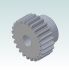 6884-1 Module 2 Pinion with 24 teeth 3D render