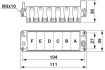 Module carrier frame - HC-M-B24-MFH-H - Cable Side - 1182095