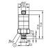 6283-6 PK7534 Pressure switch with intuitive switch point setting 0 to 10bar 2 outputs2D Dimensions