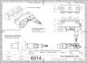 6314-8 Pneumatic Clamp PS-150-AL 2D Dimensions