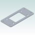 5784-1 Rittal Adapter Plate 2402.000 52x115x2mm from 16 to 6-poles cut-outs Render