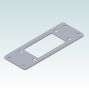 Rittal Adapter Plate 2480.000 (52x142x2mm) from 24 to 10-poles cut-outs