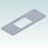 Rittal Adapter Plate 2481.000 52x142x2mm from 24 to 6-poles cut-outs