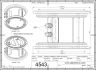 4543-2 Round Suction Cup Ø160 H105 Intermac type 2D Dimensions