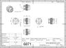 6871-2 ShaftCoupler DCNC-D27-L25-B6.35-B6.35mm 2D Dimensions