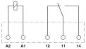 Single relay - REL-MR- 24DC21AU - 2961121 GOLD Contacts