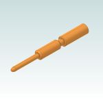 ST-10KP035 - Crimp contact Ø1mm - Pin - 0,25-1,00mm2 -1618458