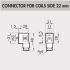 W0970510014 Coil Connector with LED 230VAC