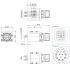 5663-2 WER3000FSI12-00 12-pole6A Energy Element for ToolchangerØ200mmWWR160F-B Robot side 2D Dimensions