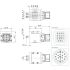 WER3000FSI19-09-A 19-pole6A Energy Element for ToolchangerØ200mmWWR160F-B Robot side