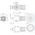 5664-2 WER3000LSI12-00 12-pole6A Energy Element for ToolchangerØ200mmWWR160L-B Tool side 2D Dimensions