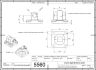 5560-5 Z40W0950322003SP Female Hinge - Model B 032 - for Rod-Eye GA-M M10x1.25 Suitable for Rod-Eye 2D Dimensions