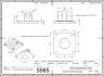 5565-5 Z40W0951002003SP Female Hinge - Model B 100 - for Rod-Eye GA-M M20x1.5 2D Dimensions